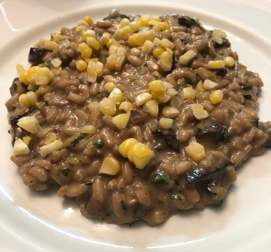 Risoto de funghi seco com cachaça