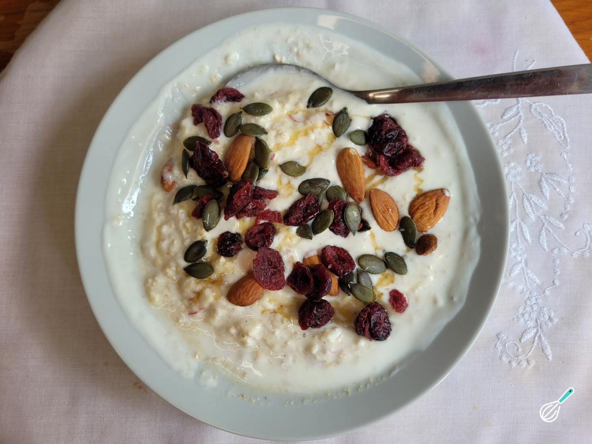 Receita de Mingau de aveia fit