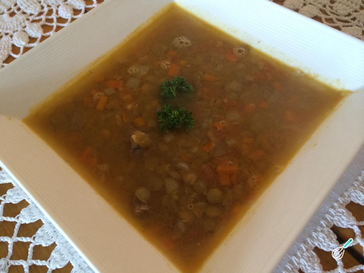 Receita de Sopa de lentilhas com legumes