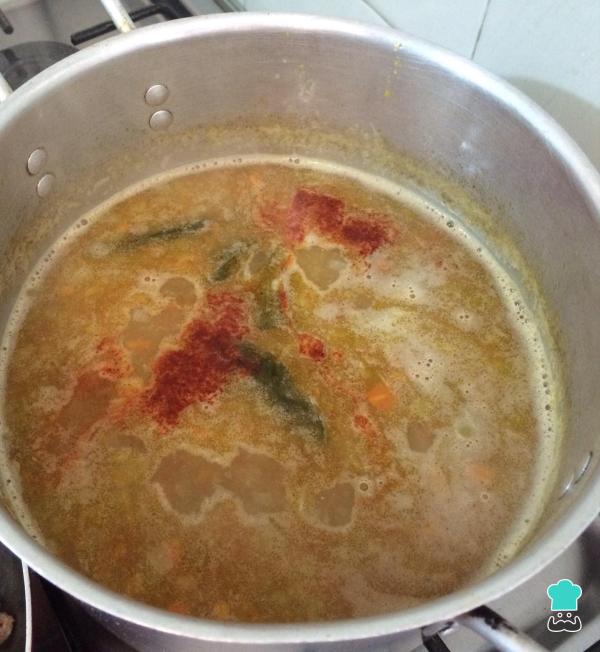 Receita de Sopa de lentilhas e legumes - Passo 5