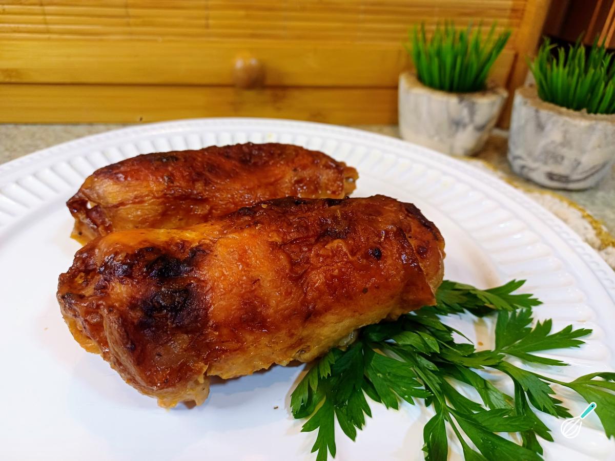 Receita de Sobrecoxa recheada com bacon