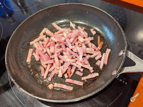 Receita de Risoto de queijo com bacon - Passo 2