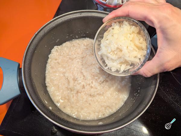 Receita de Risoto de queijo com bacon - Passo 6