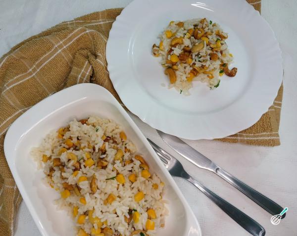 Receita de Arroz com castanha de caju