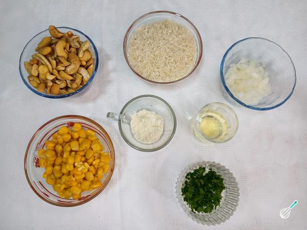 Receita de Arroz com castanha de caju - Passo 1