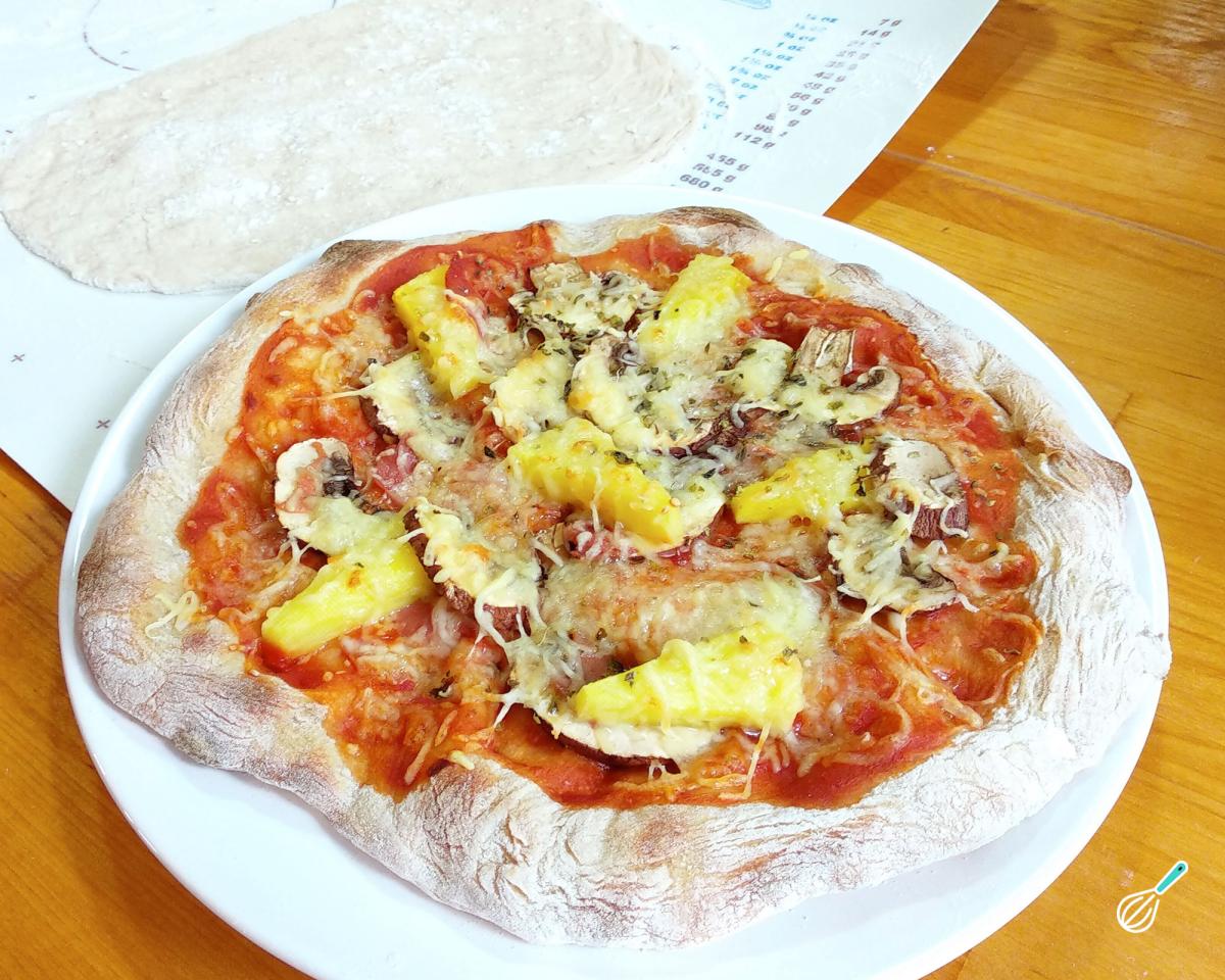 Receita de Pizza com fermento natural