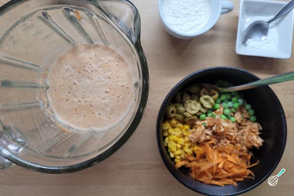 Receita de Torta de cenoura - Passo 3