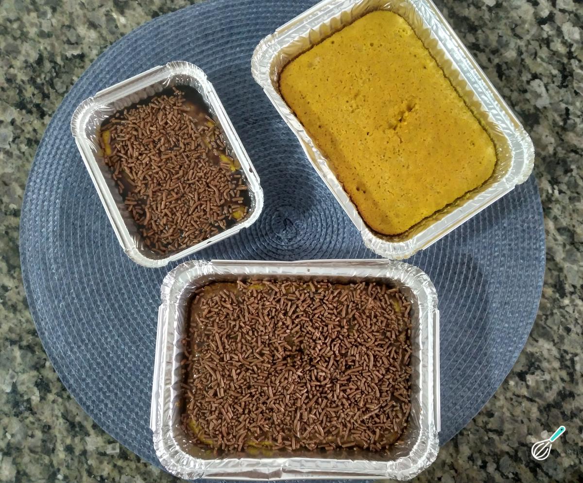 Receita de Bolo de cenoura na marmita