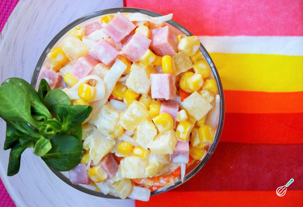 Receita de Salada tropical refrescante