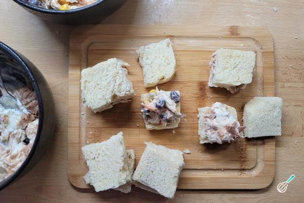 Receita de Mini sanduíche natural - Passo 6