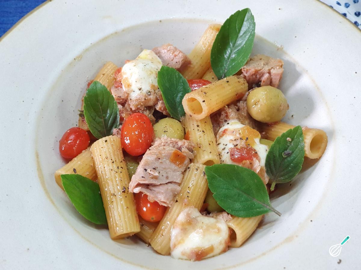 Receita de Macarrão rigatoni rápido e prático