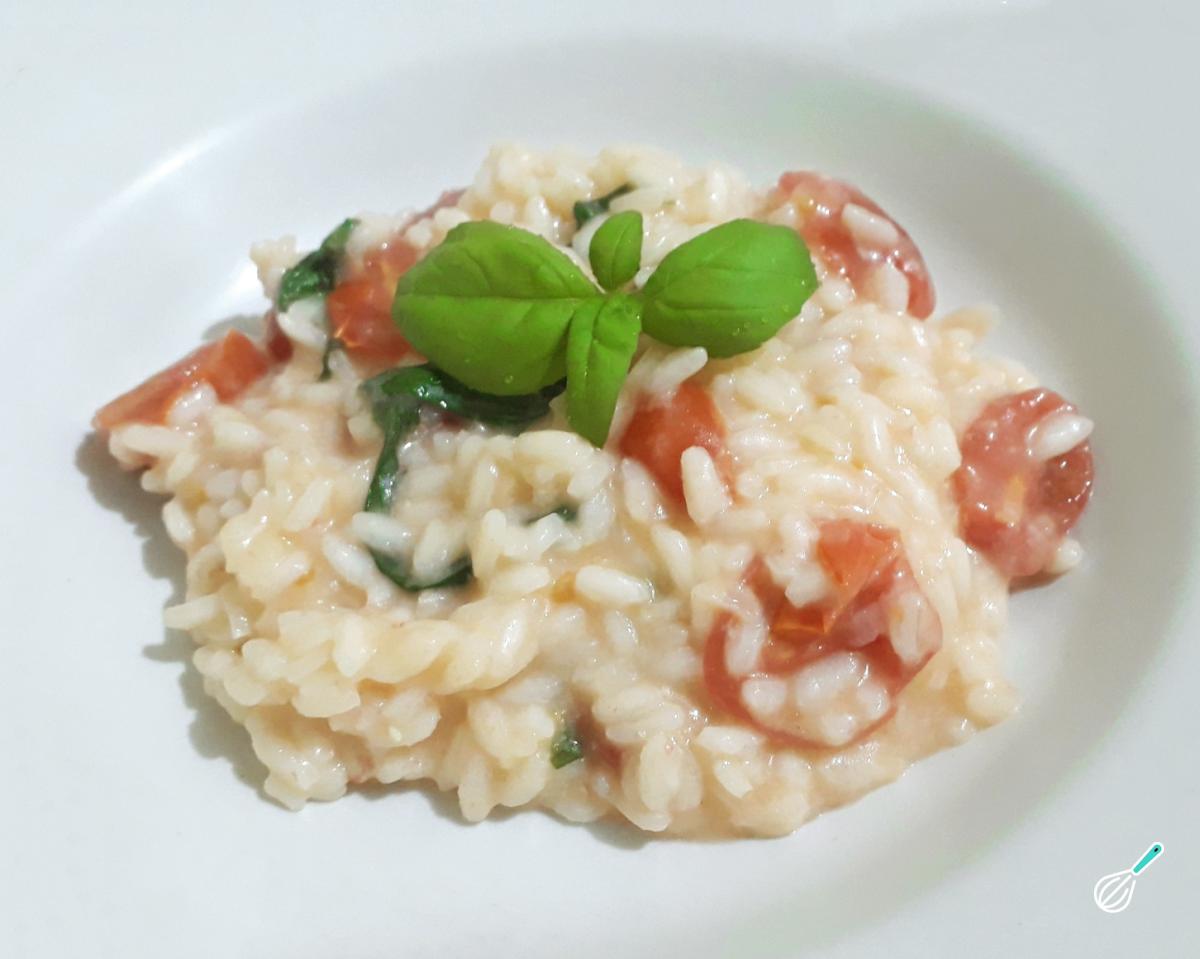 Receita de Risoto caprese delicioso