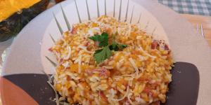 Receita de Risoto de abóbora com carne seca