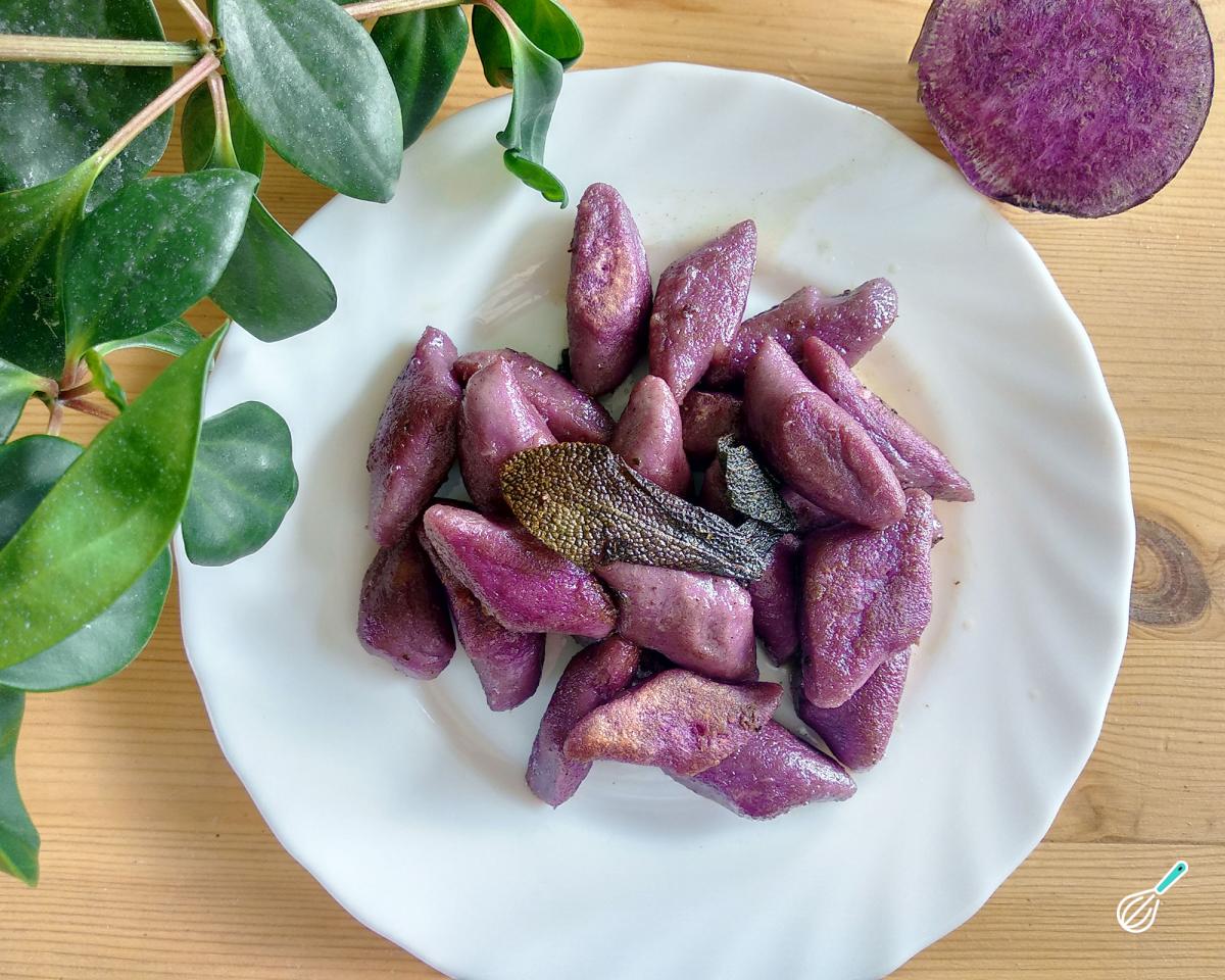 Receita de Nhoque de batata doce roxa