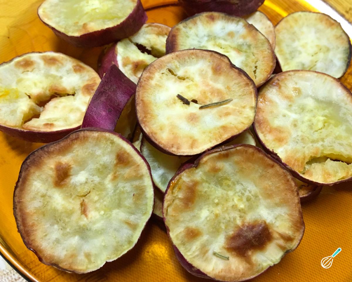 Receita de Batata doce assada com alecrim