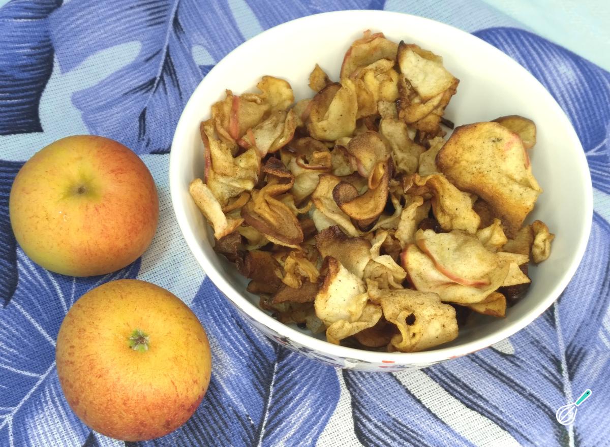 Receita de Chips de maçã na air fryer