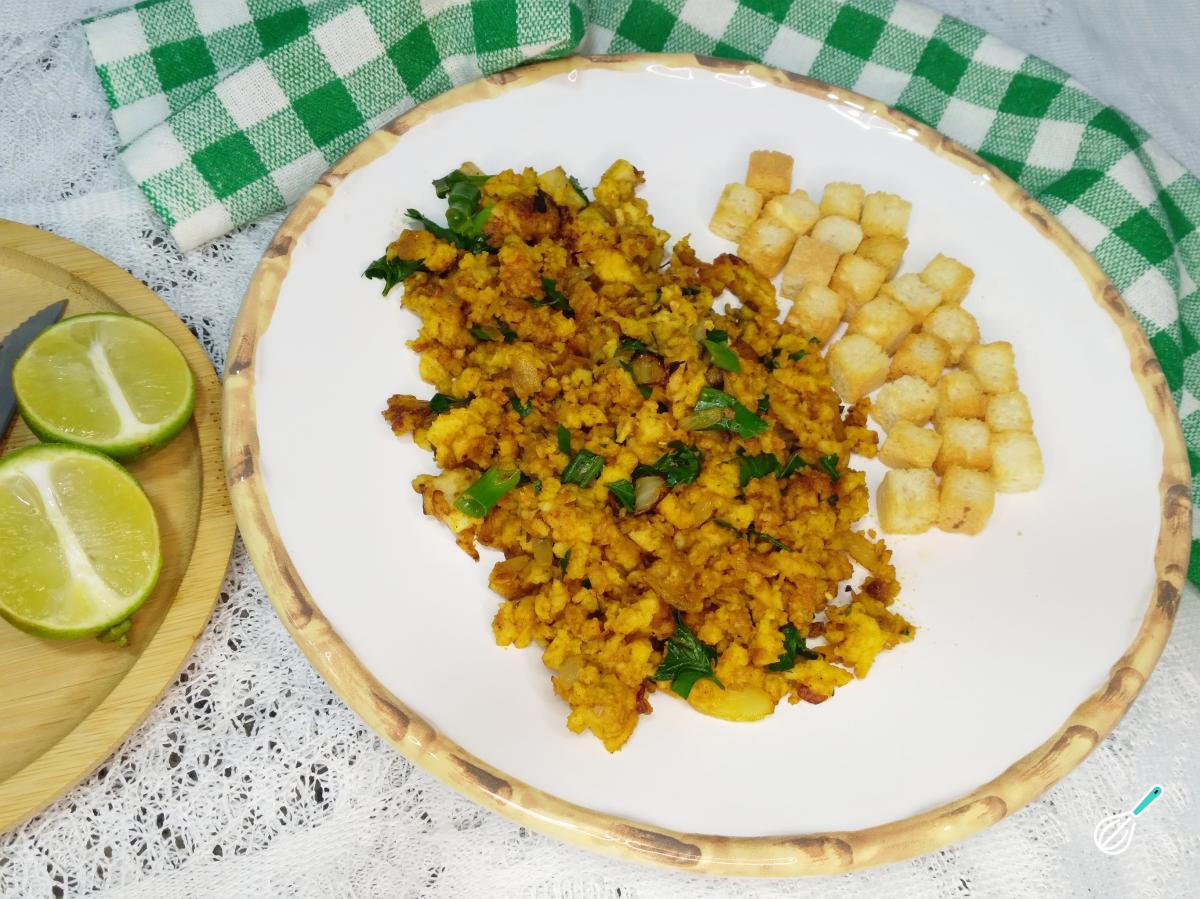 Receita de Tofu mexido