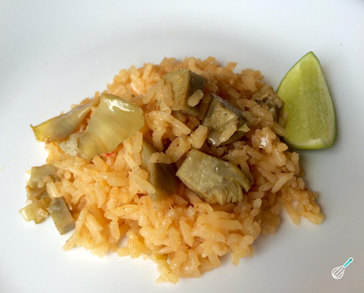 Receita de Arroz com alcachofra