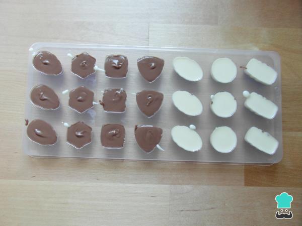 Receita de Bombons de dois chocolates - Passo 4