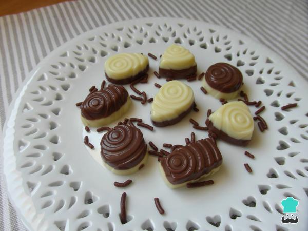 Receita de Bombons de dois chocolates - Passo 5