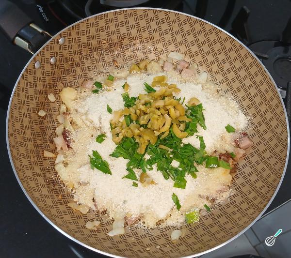 Receita de Farofa com abacaxi - Passo 4