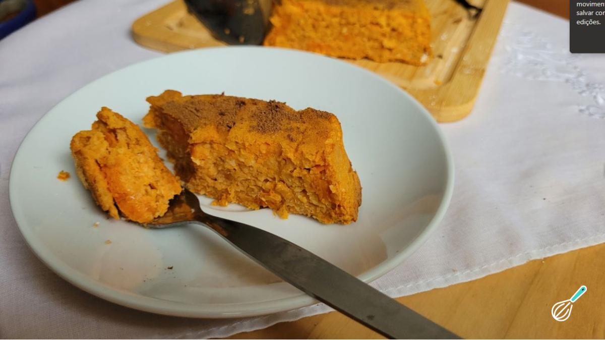 Receita de Bolo de batata doce fit