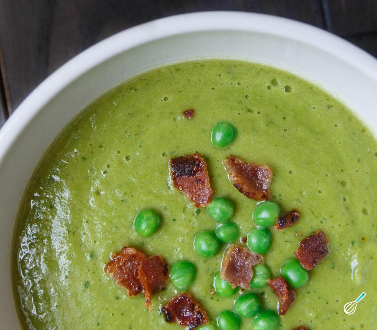 Receita de Caldo de ervilha com bacon
