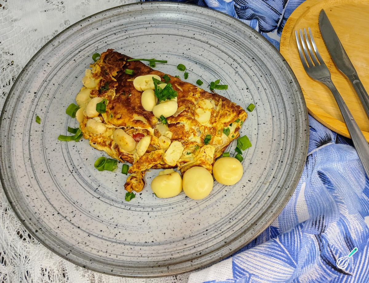 Receita de Omelete com cogumelos