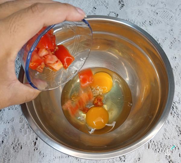 Receita de Omelete com cogumelos - Passo 3