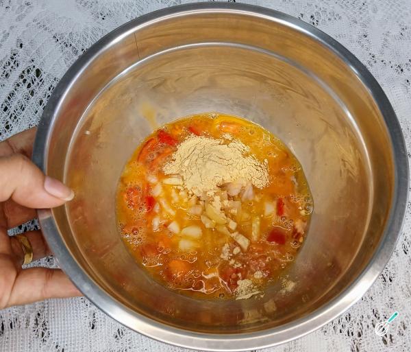 Receita de Omelete com cogumelos - Passo 4