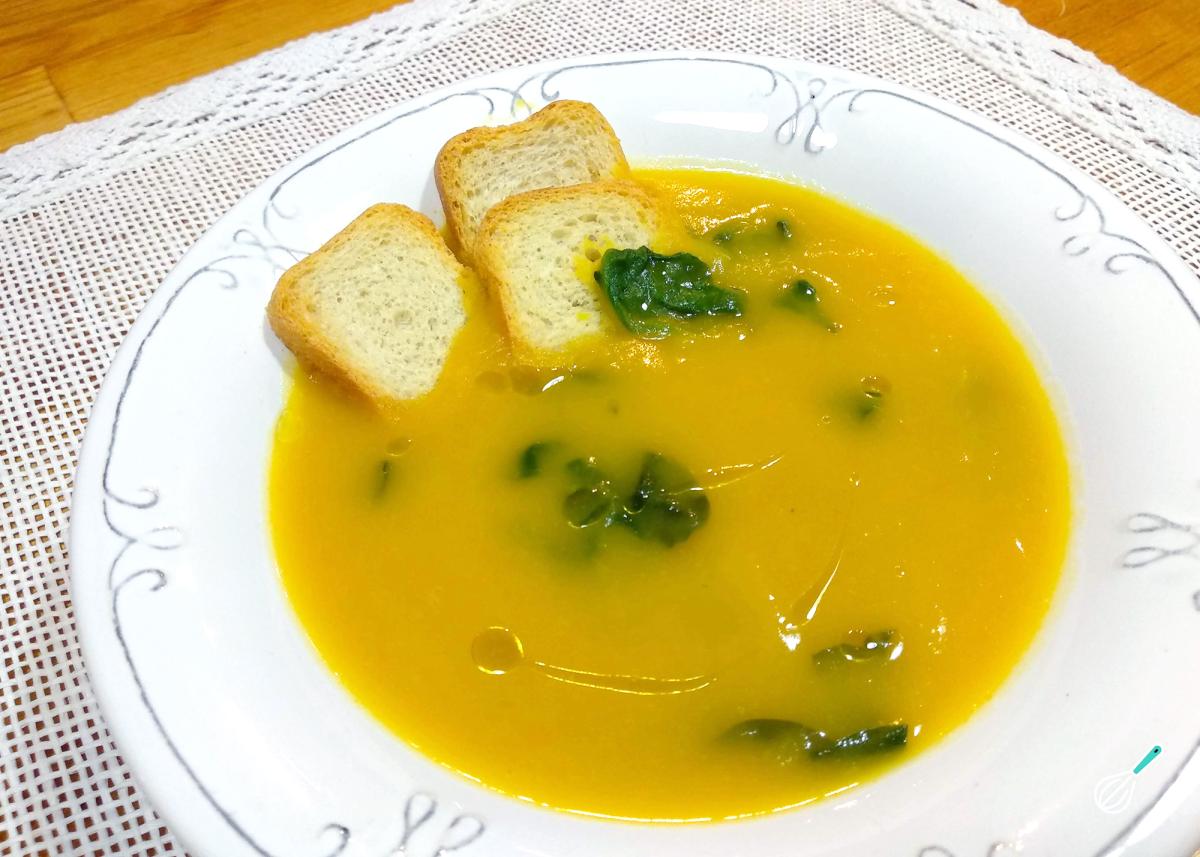 Receita de Sopa creme de espinafre