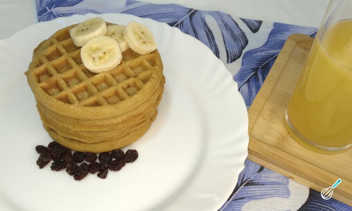 Receita de Waffle com farinha de arroz