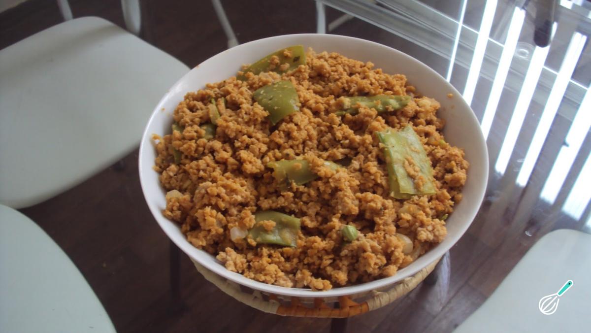 Receita de Ervilha torta com carne moída