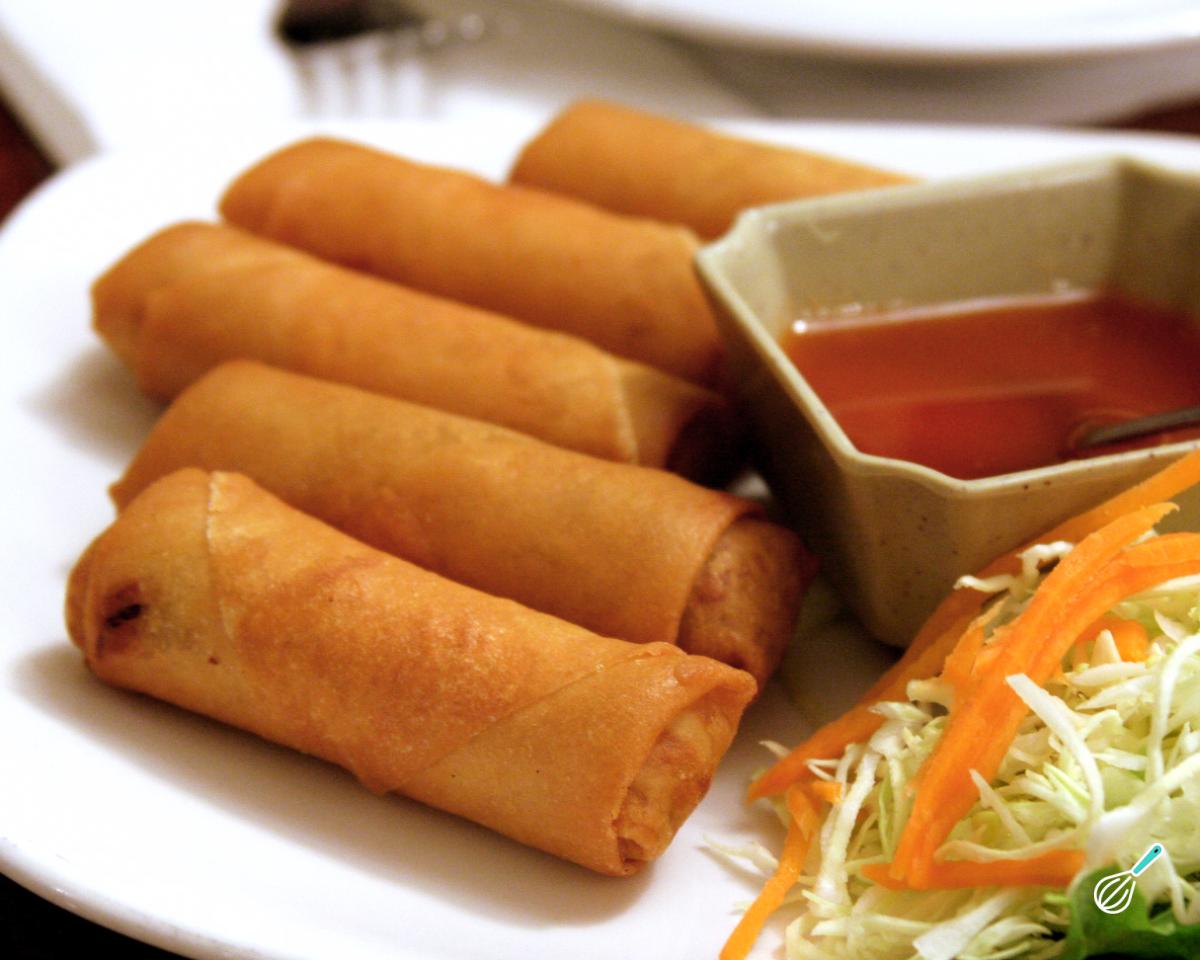 Receita de Rolinho primavera de queijo