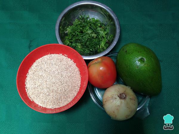 Receita de Salada de quinoa simples - Passo 1