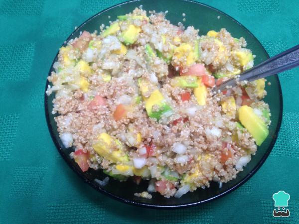 Receita de Salada de quinoa simples - Passo 7