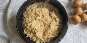 Receita de Arroz cremoso com creme de leite