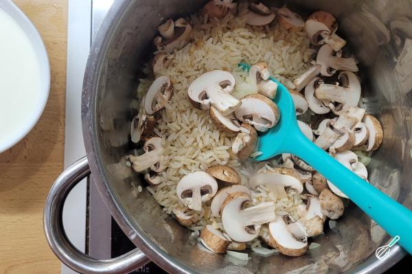 Receita de Arroz cremoso com creme de leite - Passo 3