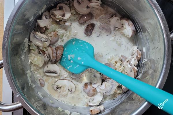 Receita de Arroz cremoso com creme de leite - Passo 4