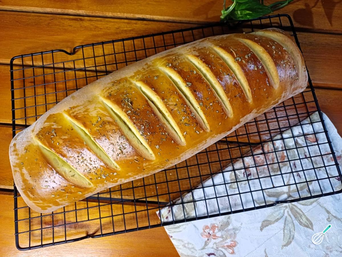Receita de Pão recheado com frango