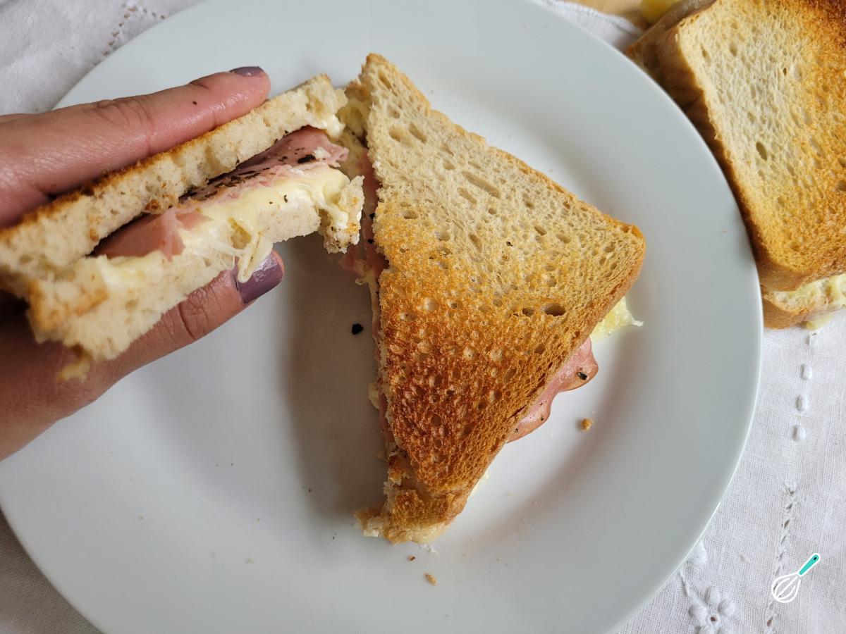 Receita de Misto quente no micro-ondas