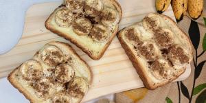 Receita de Toast de banana