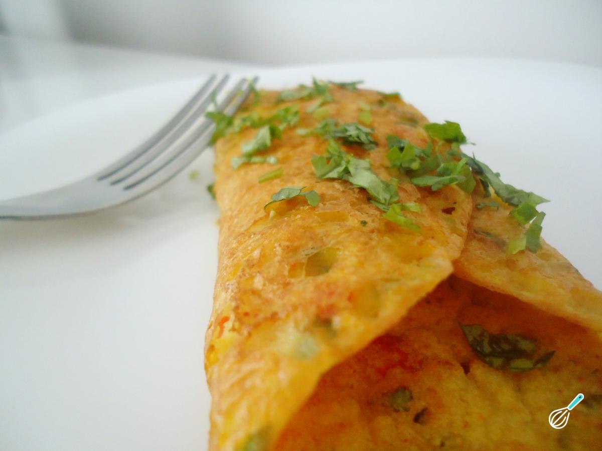 Receita de Omelete de grão-de-bico