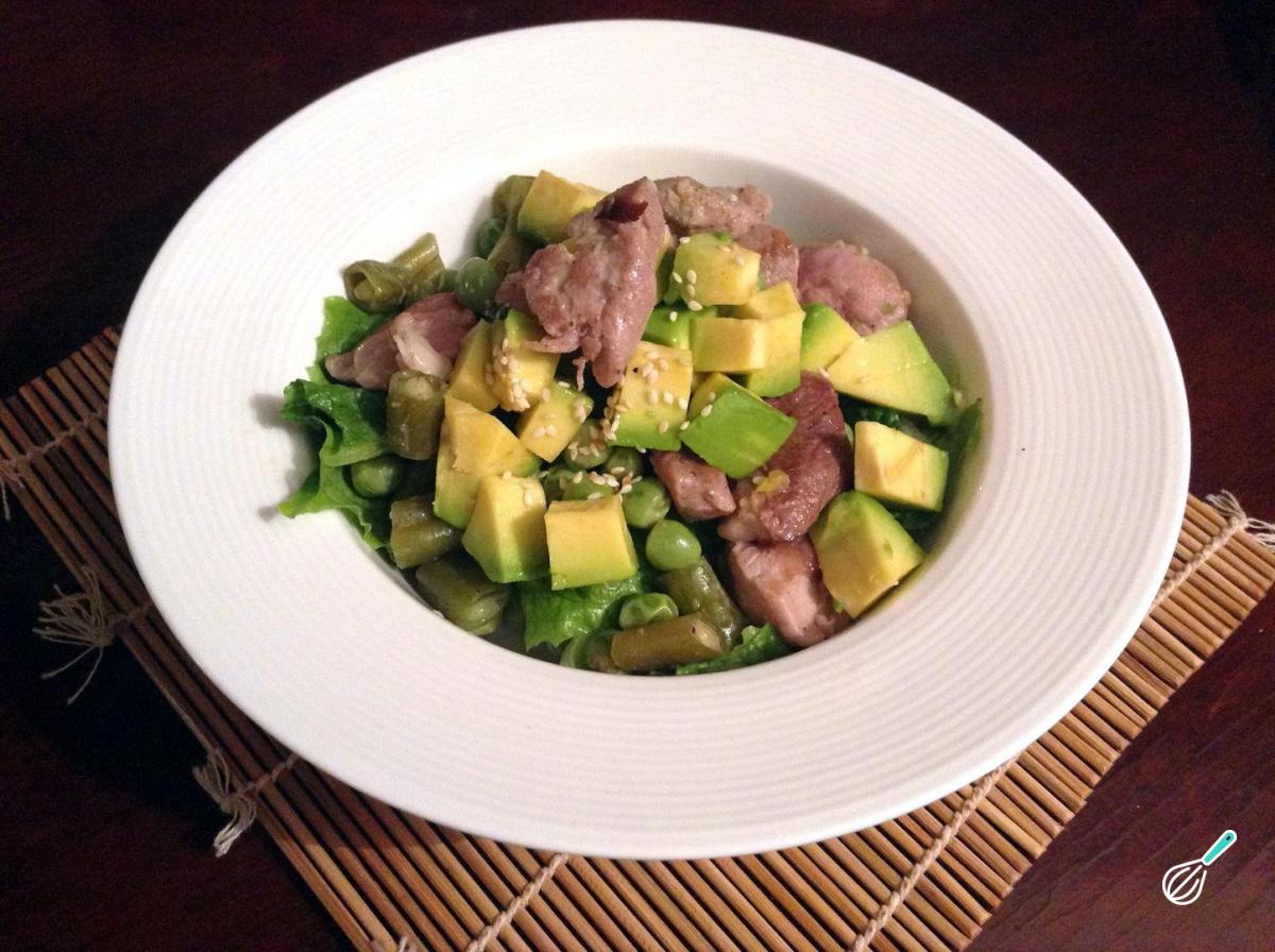 Receita de Salada com carne de porco