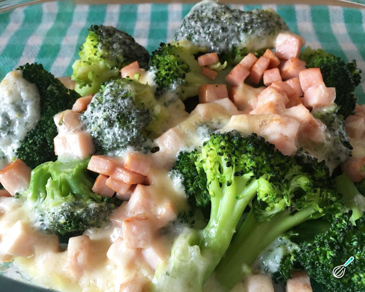 Receita de Brócolis gratinado com bacon