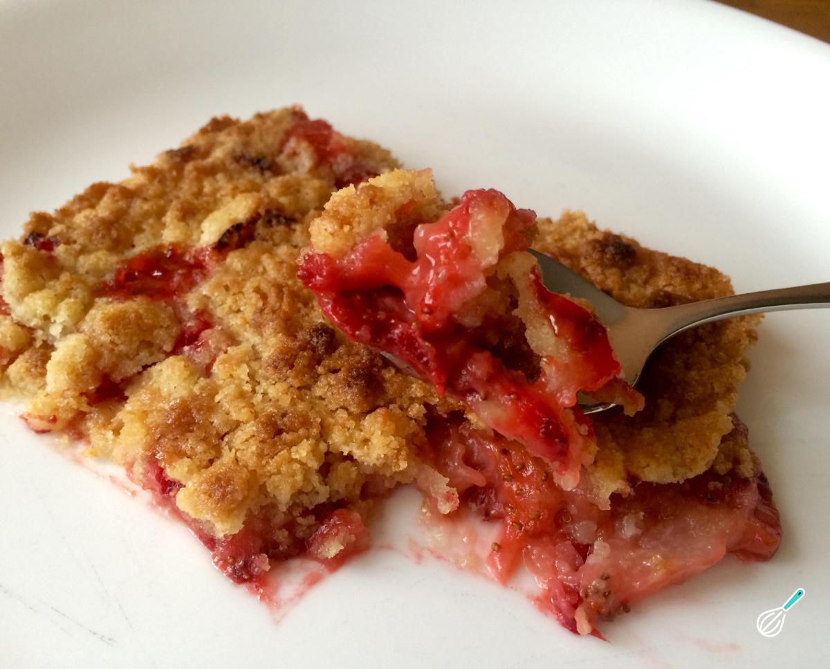 Receita de Crumble de morango