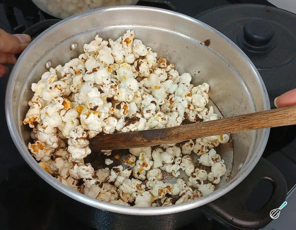 Receita de Pipoca doce fit - Passo 4