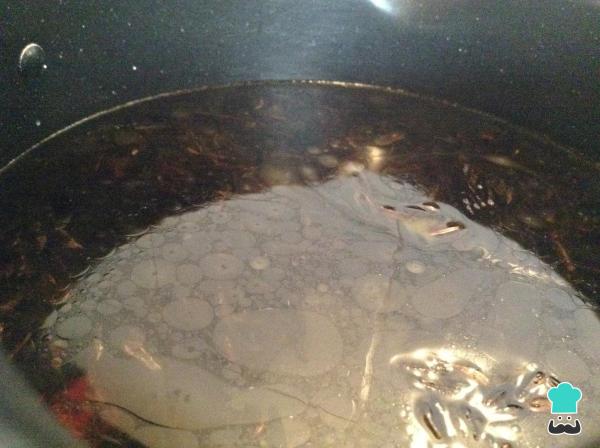 Receita de Arroz selvagem com salmão - Passo 3