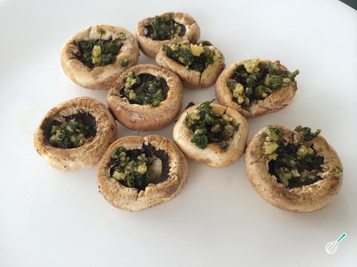 Receita de Cogumelos grelhados com alho