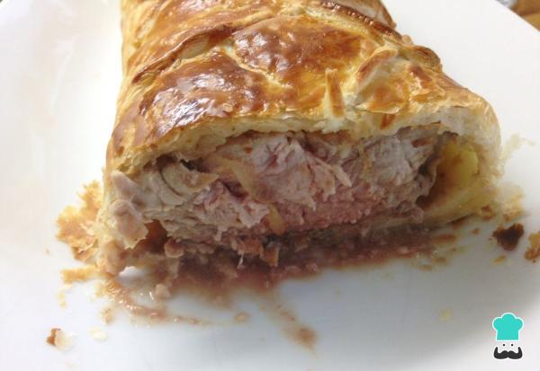 Receita de Bife Wellington com lombinho de porco